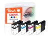 Peach Combi-Pack C2500XL Sort Gul Cyan Magenta Blæk PI100-283