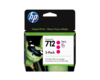 HP 712 Magenta Blæk 3ED78A