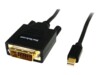 StarTech.com 6 ft Mini DisplayPort to DVI Cable - M/M - MDP to DVI Cable - MiniDP to DVI - Mini DP to DVI Converter (MDP2DVIMM6) DisplayPort kabel 1.8m Sort