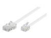 goobay Telefonkabel 10m Hvid