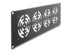 Delock 19' 3U Rack Cover for 4 fans 92 x 92 mm dark grey