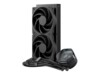 Cooler Master MasterLiquid ATMOS Stealth Series Vandkøler Sort 120 mm