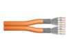 DIGITUS Professional CAT 7 S/FTP Installationskabel Orange RAL 2008