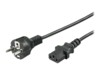 goobay NK 106 S Strømkabel 2m Sort