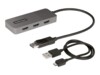 StarTech.com 3-Port MST Hub, DisplayPort to Triple HDMI Monitors, 4K 60Hz, DP 1.4 Multi-Monitor Video Adapter with 1ft (30cm) Built-in Cable, USB Powered, Windows Only - Multi-Stream Transport Hub (MST14DP123HD) Video-/audioswitch HDMI