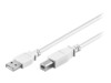 goobay USB-kabel 1m Hvid