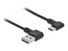 Delock Easy USB Type-C kabel 1.5m Sort Rød
