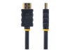 StarTech.com 5m (15 ft) Active High Speed HDMI Cable - Ultra HD 4k x 2k HDMI Cable - HDMI to HDMI M/M - 1080p - Audio Video Gold-Plated (HDMM5MA) HDMI-kabel 5m Sort
