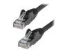 StarTech.com 1m LSZH CAT6 Cable, 10 Snagless RJ45 100W Network Patch Cord Strain Relief, CAT 6 10GbE UTP, Black, Individually Tested/ETL, Low Smoke Zero Halogen - Category 6 - 24AWG (N6LPATCH1MBK) CAT 6 Ikke afskærmet parsnoet (UTP) 1m Patchkabel Sort