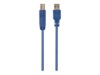 Cablexpert Professional series USB-kabel 50cm Blå