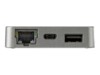 StarTech.com USB-C Multiport Adapter - USB 3.1 Gen 2 Type-C Mini Dock - USB-C to 4K HDMI or 1080p VGA Video - 10Gbps USB-A USB-C, GbE - Portable Travel Laptop Dock - Works w/Thunderbolt 3 (DKT31CHVL) USB-C Dockingstation