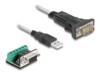 Delock USB/serialkabelsæt 50cm Transparent