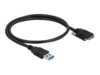 Delock USB-kabel 50cm Sort