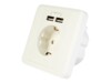 POWER SOCKET OUTLET W/2USB EG-ACU2A2-01 GEMBIRD