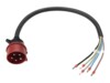 Anker SOLIX Strøm IEC 60309 3P+N+E Uisoleret ledning Sort Rød Strømkabel
