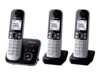 Panasonic KX-TG6823 Trådløs telefon Ingen nummervisning Sort