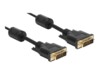 Delock DVI-kabel 2m Sort