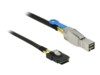 DeLOCK Serial Attached SCSI (SAS) internt til eksternt kabel Sort 1m