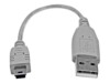 StarTech.com 6 in. USB to Mini USB Cable - USB 2.0 A to Mini B - Gray - Mini USB Cable (USB2HABM6IN) USB-kabel 15cm Grå