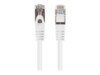 Lanberg CAT 6 Foldet uskærmet snoet par (F/UTP) 25cm Patchkabel Hvid (RAL 9010)