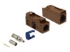 Delock FAKRA F jack 25 mm (long) for crimping Brun