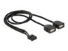 Delock USB intern til ekstern adapter 40cm Sort