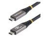 StarTech.com USB 3.2 / USB4 / Thunderbolt 3 / Thunderbolt 4 / DisplayPort USB Type-C kabel Sort Grå