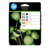HP 934/935 Sort Gul Cyan Magenta 400 sider Blæk 6ZC72AE