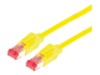 Draka Comteq S/FTP Patch cable Cat6, Yellow, 5m 5m Gul