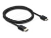 Delock HDMI-kabel 2m Sort
