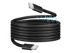 USB 2.0 Type-C cable, C/M to C/M, magnetic, 100W, nylon, black, 1 m