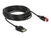 Delock Forstærket USB kabel 5m Sort