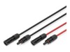 DIGITUS MC4 Stik MC4 Modtager Sort Rød 5m Solar cable extension