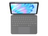 Logitech Combo Touch Tastatur og folio-kasse Saks 16-niveau Kablet Fransk Apple 11-inch iPad Air (M2, M3)