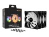 be quiet! Light Wings LX Fan 3-pack Sort 120 mm