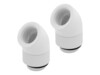 CORSAIR Hydro X Series 45° Rotary Adapter Kølevæske system tilpasning 2-pack Hvid