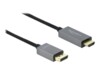 Delock Videoadapterkabel 3m Sort Grå