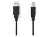 Nedis USB 2.0 USB-kabel 3m Sort