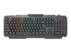 LogiLink Gaming Combination Set Tastatur, mus og musepudesæt Membran RGB-regnbue Kabling