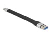 Delock USB Type-C kabel 14cm Sort