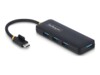 StarTech.com 4-Port USB-C Hub, 5Gbps, USB-C to 4x USB-A, Bus Powered Sort
