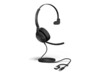 Jabra Evolve2 50 MS Mono Kablet Høretelefoner Sort