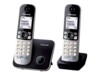 Panasonic KX-TG6812 Trådløs telefon Ingen nummervisning Sort