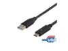 DELTACO USB Type-C kabel 2m Sort
