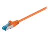 goobay CAT 6a SFTP, PiMF 25cm Netværkskabel Orange