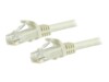 StarTech.com 3m CAT6 Cable - White Snagless CAT 6 Wire - 100W RJ45 UTP 650MHz Category 6 Network Patch Cord UL/TIA (N6PATC3MWH) CAT 6 Ikke afskærmet parsnoet (UTP) 3m Patchkabel Hvid