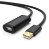 Kabel USB Ugreen Kabel przedluzajacy USB 2.0 UGREEN US121, aktywny, 5m (czarny)