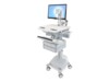 Ergotron StyleView Vogn med hjul LCD-display/tastatur/mus/CPU/notebook/stregkodescanner Op til 24'