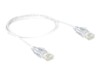DeLOCK CAT 6 Ikke afskærmet parsnoet (UTP) 1m Patchkabel Hvid