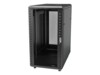 StarTech.com 18U 19' Server Rack Cabinet - 4 Post Adjustable Depth (6-32') Locking Knock Down Enclosure - Mobile w/Glass Door & Casters Rack Sort
